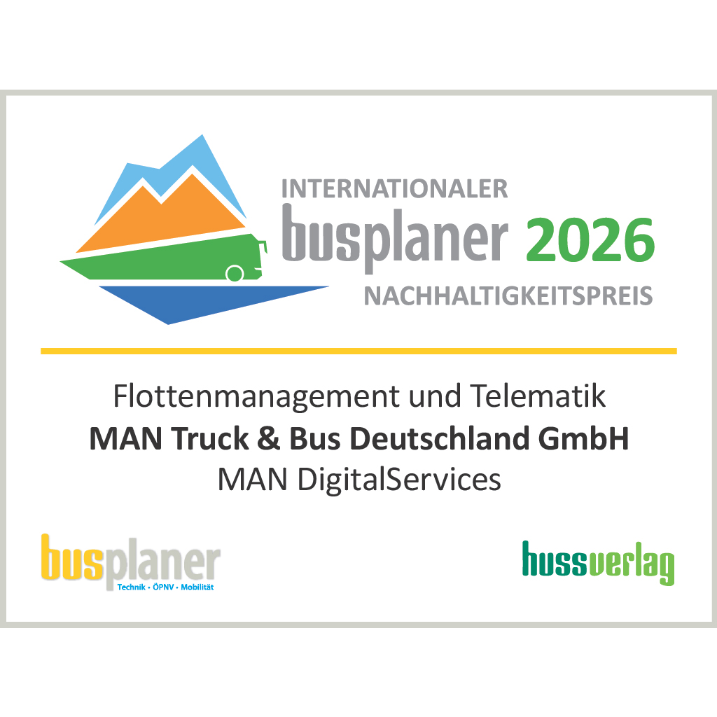 Internationaler Busplaner 2026 Nachhaltigkeitspreis