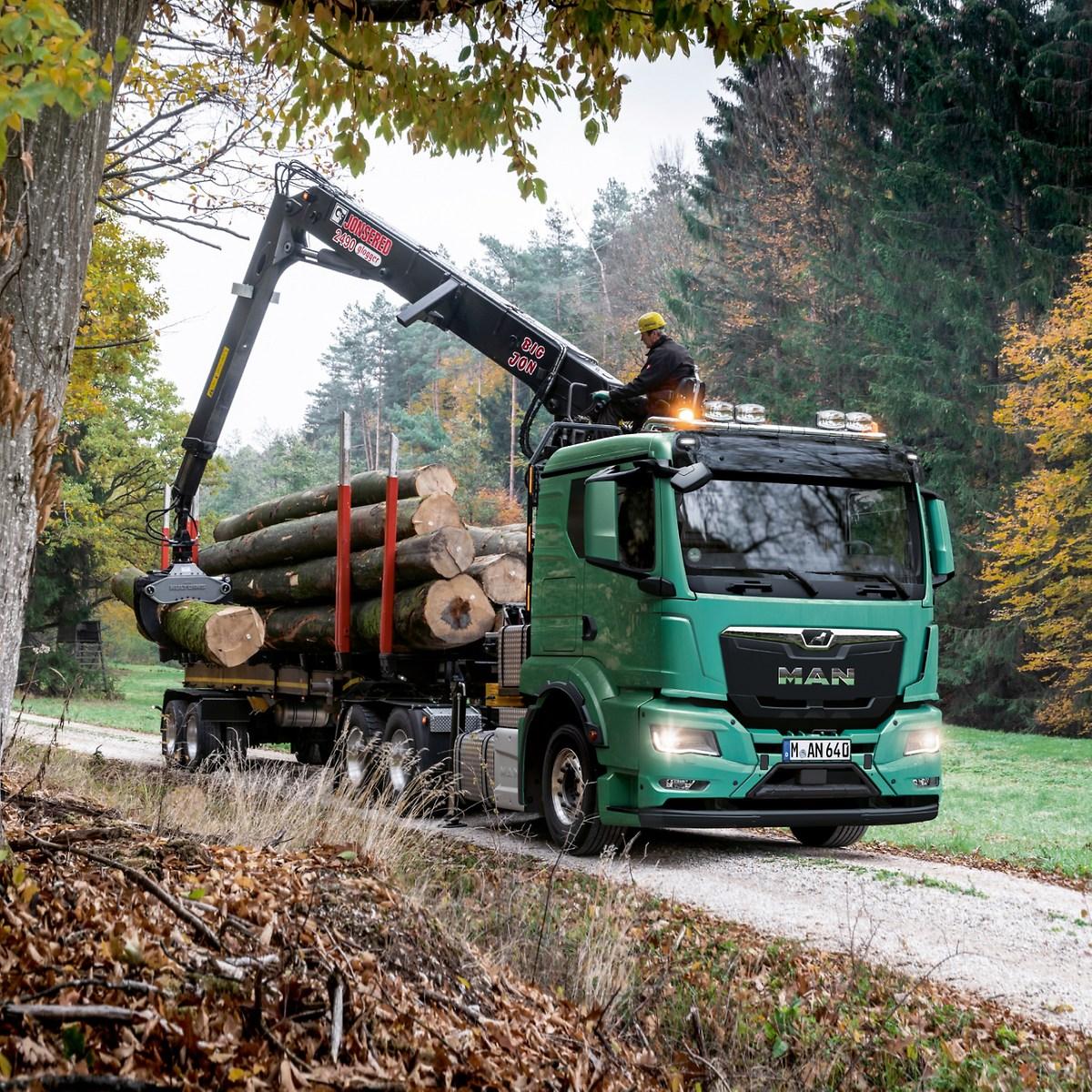 The new MAN Truck generation offers trucks with strong pulling power and body-friendly design for the diverse requirements of agriculture and forestry.