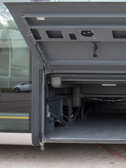 Bright colour scheme in the interior of the MAN Lion&rsquo;s Intercity