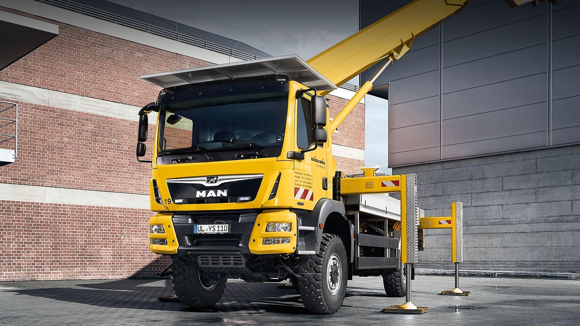 MAN special vehicles for agricultural and forestry applications.