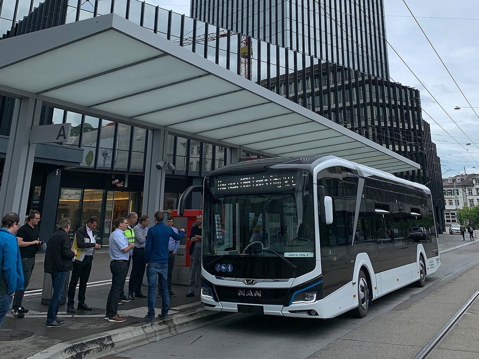 man lion’s city&nbsp;e, electric bus, man electric bus, electric buses, switzerland, test drive, historical centre